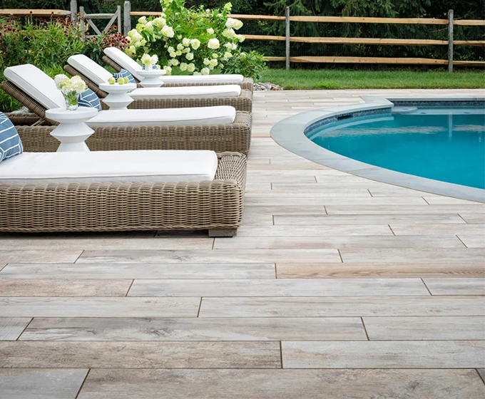 Porcelain Patio Design and Installation